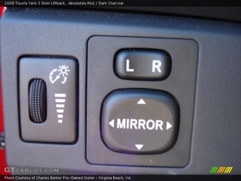 Absolutely Red / Dark Charcoal 2008 Toyota Yaris 3 Door Liftback