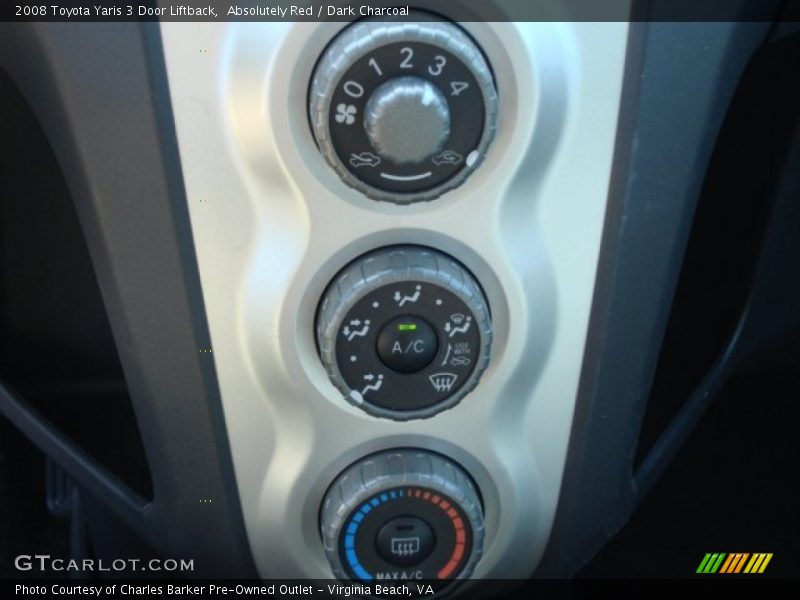 Absolutely Red / Dark Charcoal 2008 Toyota Yaris 3 Door Liftback