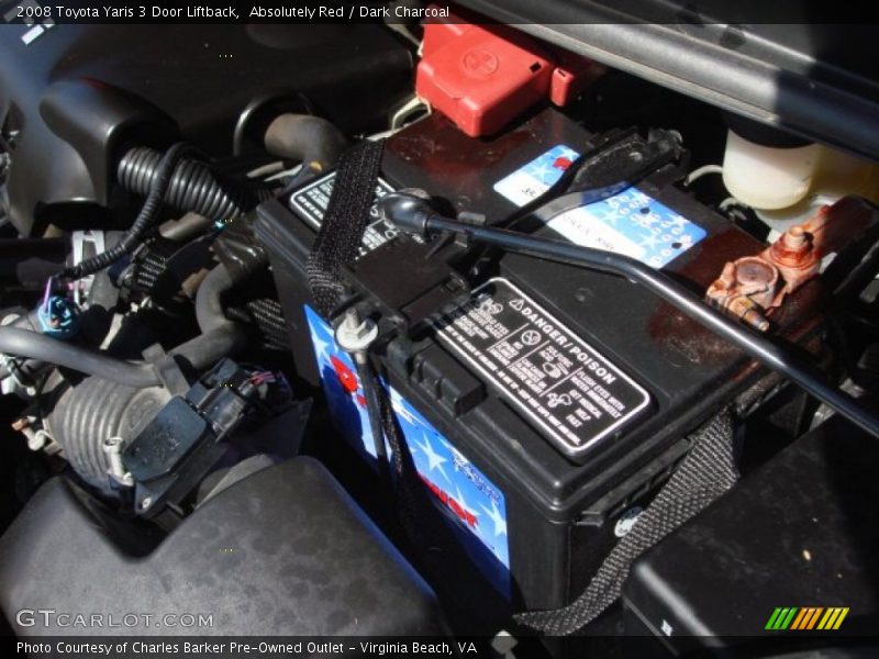 Absolutely Red / Dark Charcoal 2008 Toyota Yaris 3 Door Liftback