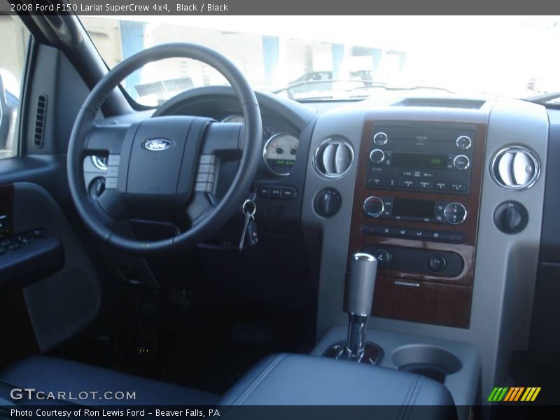 Black / Black 2008 Ford F150 Lariat SuperCrew 4x4