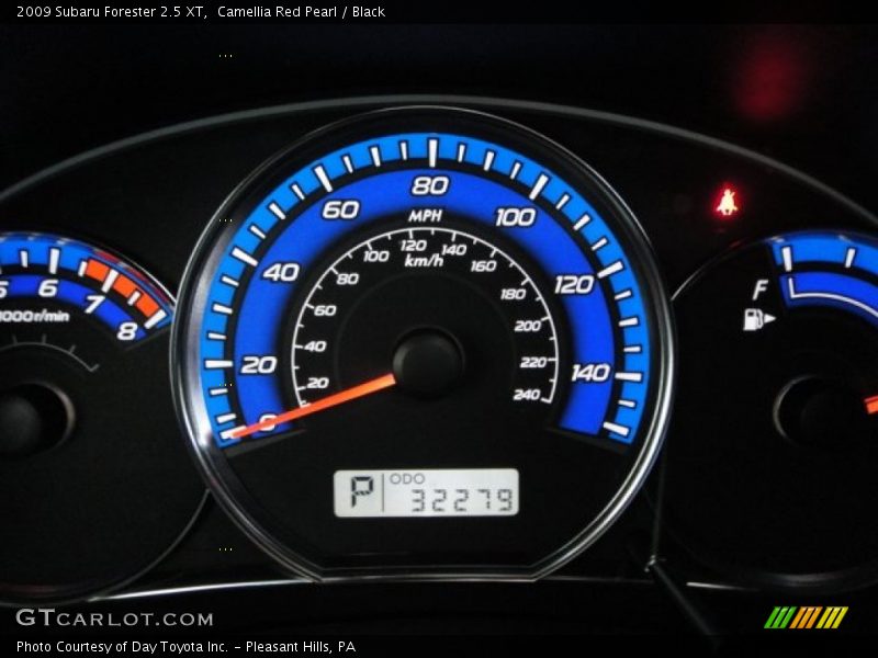 Camellia Red Pearl / Black 2009 Subaru Forester 2.5 XT