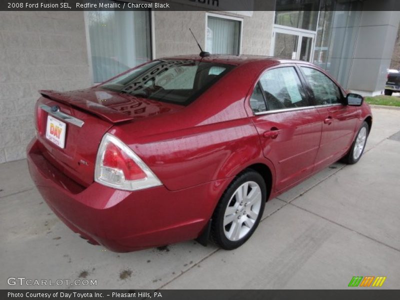 Redfire Metallic / Charcoal Black 2008 Ford Fusion SEL