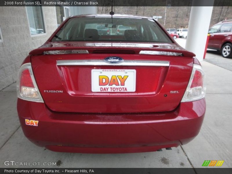 Redfire Metallic / Charcoal Black 2008 Ford Fusion SEL