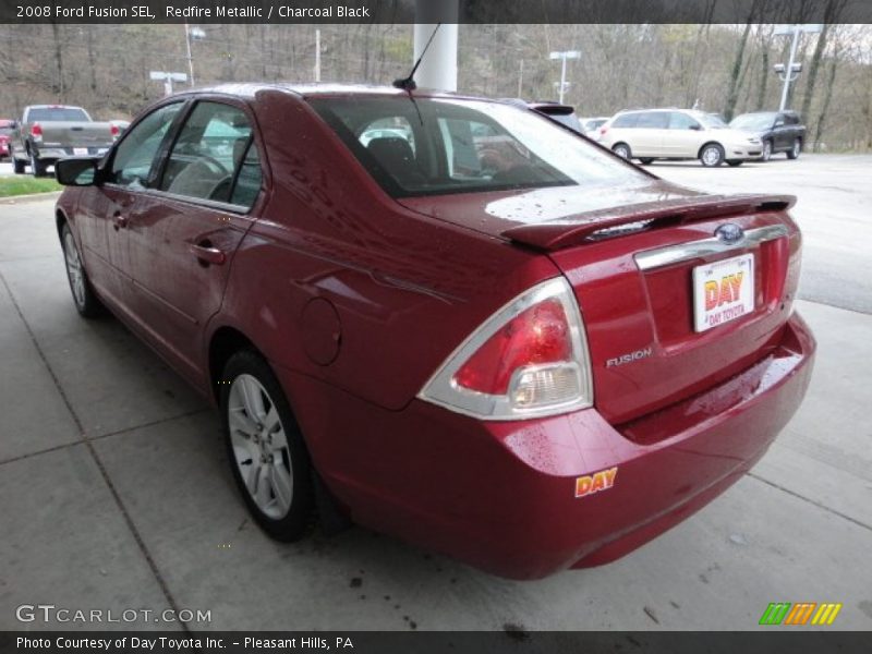 Redfire Metallic / Charcoal Black 2008 Ford Fusion SEL