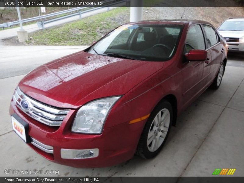 Redfire Metallic / Charcoal Black 2008 Ford Fusion SEL