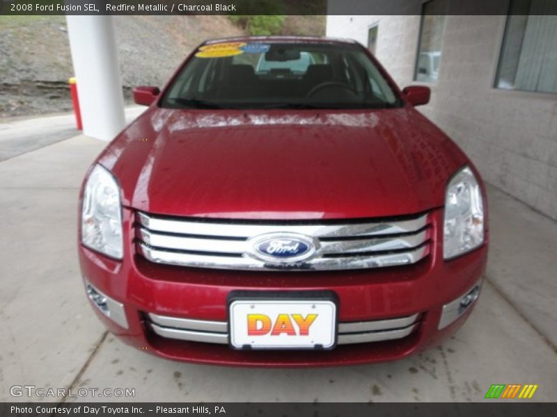 Redfire Metallic / Charcoal Black 2008 Ford Fusion SEL