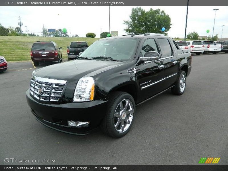 Black Raven / Ebony/Ebony 2012 Cadillac Escalade EXT Premium AWD