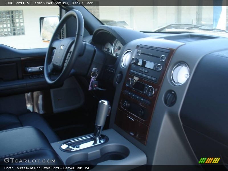 Black / Black 2008 Ford F150 Lariat SuperCrew 4x4
