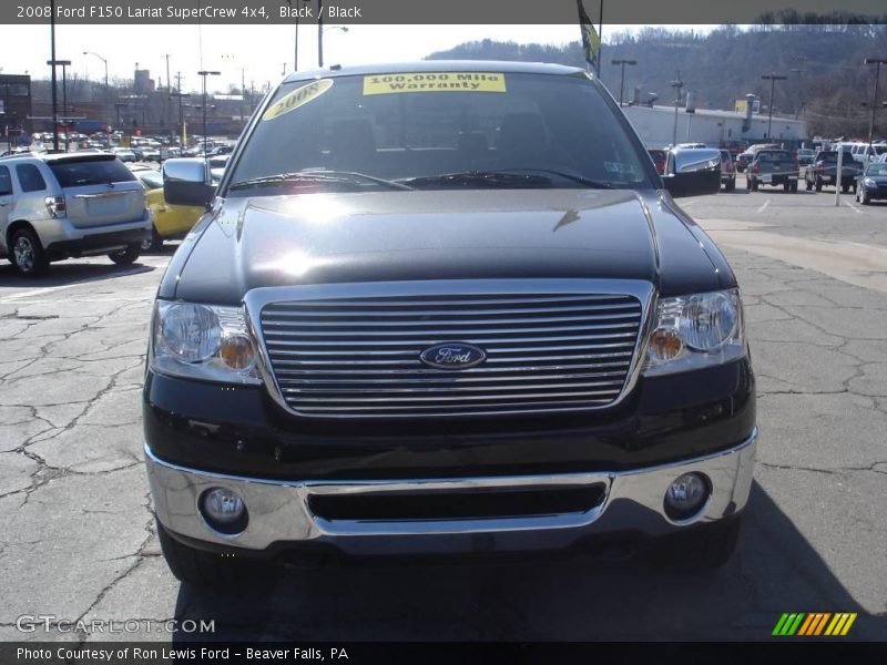 Black / Black 2008 Ford F150 Lariat SuperCrew 4x4