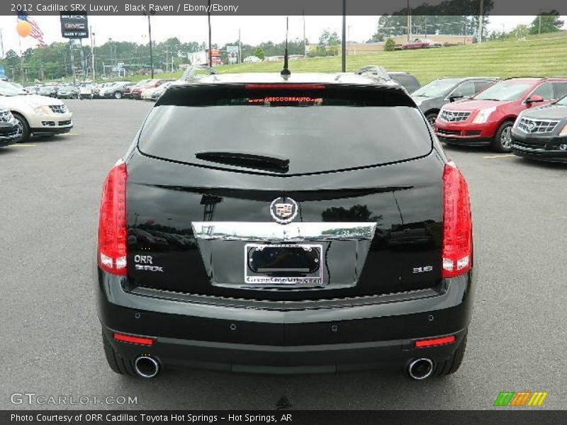 Black Raven / Ebony/Ebony 2012 Cadillac SRX Luxury