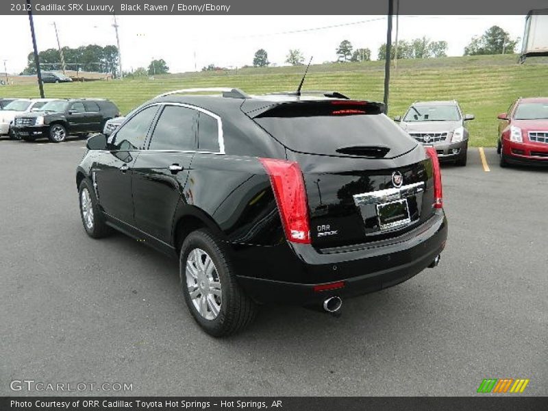 Black Raven / Ebony/Ebony 2012 Cadillac SRX Luxury
