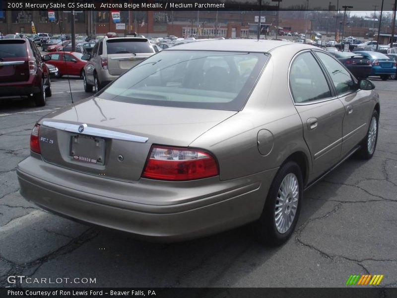Arizona Beige Metallic / Medium Parchment 2005 Mercury Sable GS Sedan