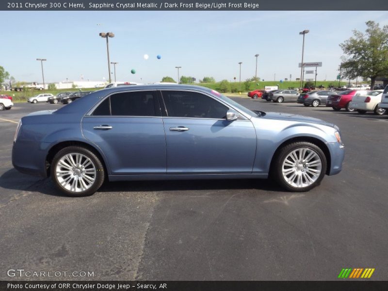 Sapphire Crystal Metallic / Dark Frost Beige/Light Frost Beige 2011 Chrysler 300 C Hemi