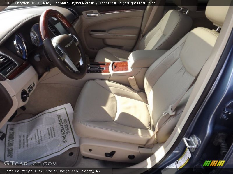 Sapphire Crystal Metallic / Dark Frost Beige/Light Frost Beige 2011 Chrysler 300 C Hemi
