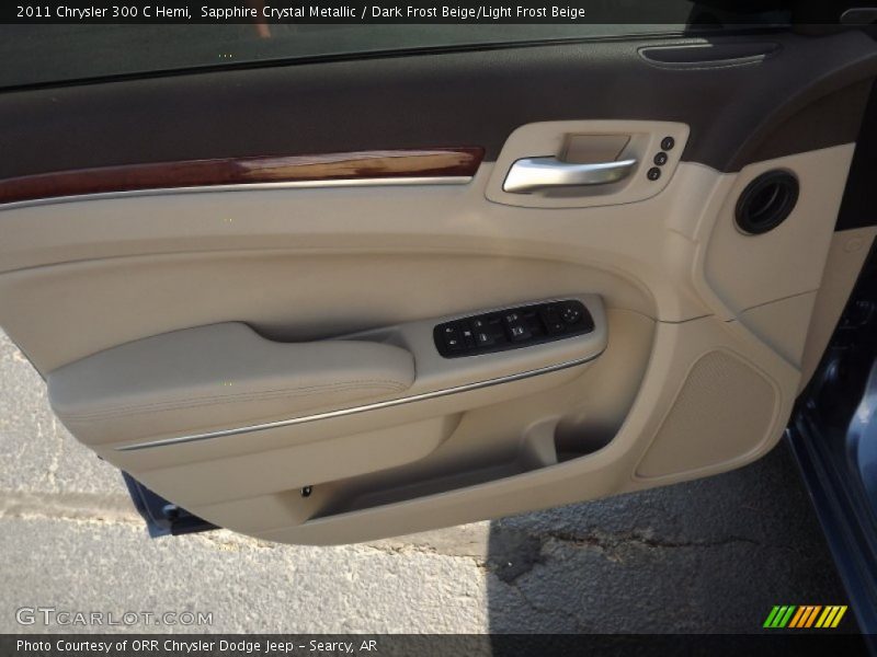 Sapphire Crystal Metallic / Dark Frost Beige/Light Frost Beige 2011 Chrysler 300 C Hemi
