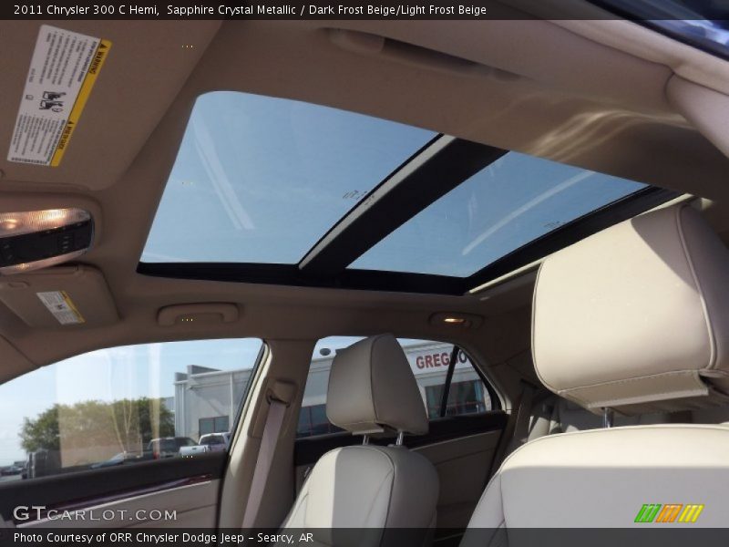 Sapphire Crystal Metallic / Dark Frost Beige/Light Frost Beige 2011 Chrysler 300 C Hemi