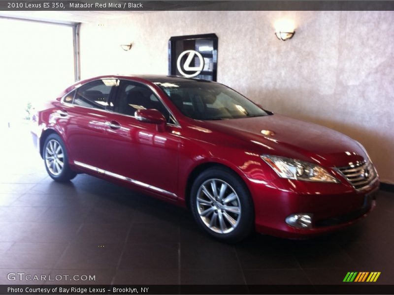Matador Red Mica / Black 2010 Lexus ES 350
