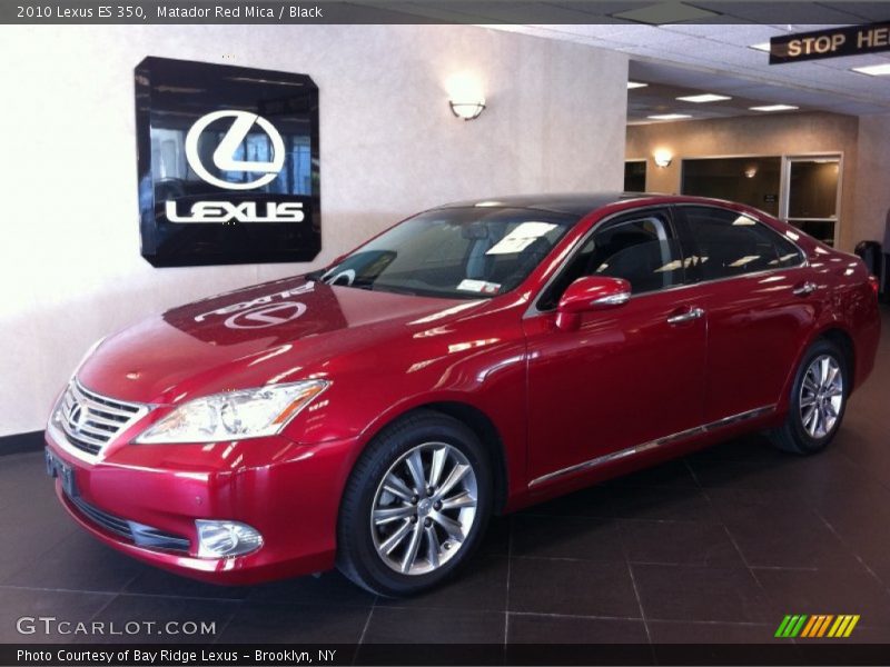 Matador Red Mica / Black 2010 Lexus ES 350