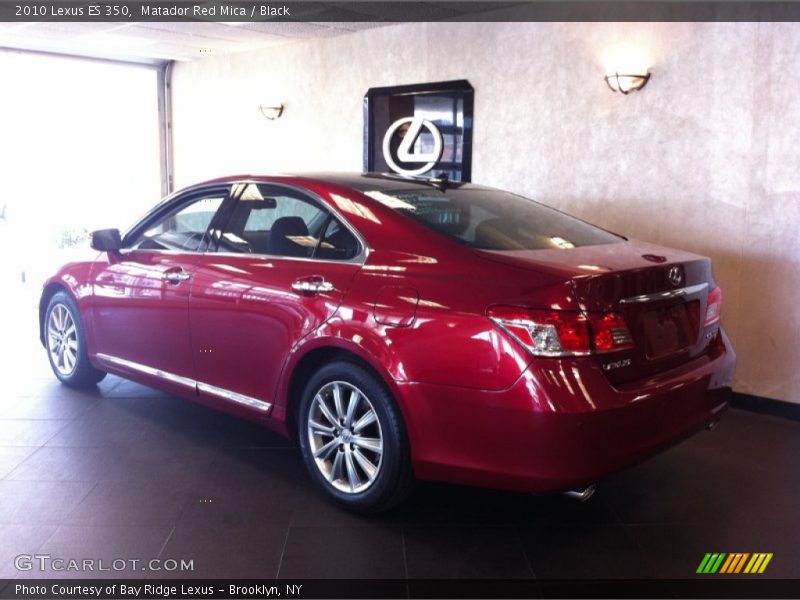 Matador Red Mica / Black 2010 Lexus ES 350