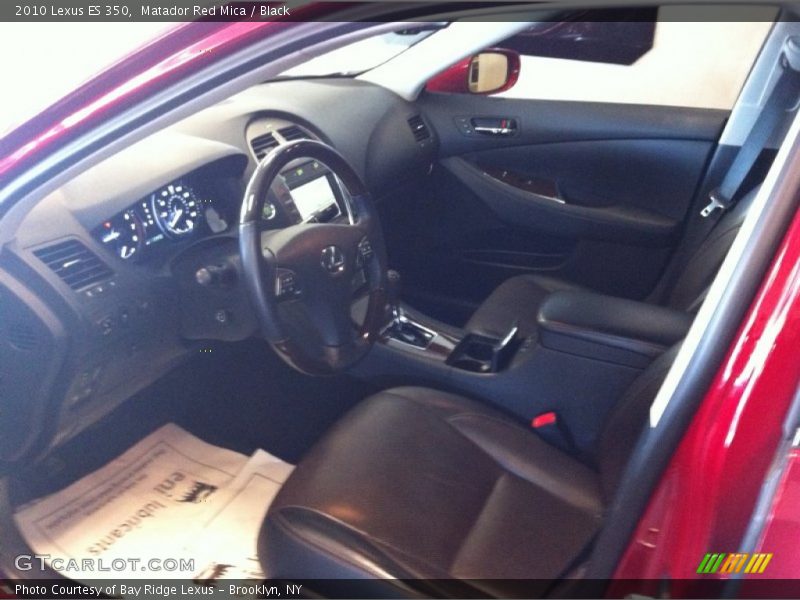 Matador Red Mica / Black 2010 Lexus ES 350