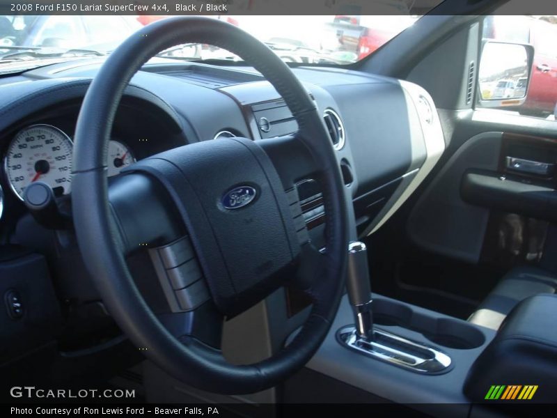 Black / Black 2008 Ford F150 Lariat SuperCrew 4x4