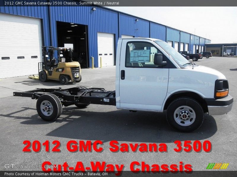 Summit White / Neutral 2012 GMC Savana Cutaway 3500 Chassis