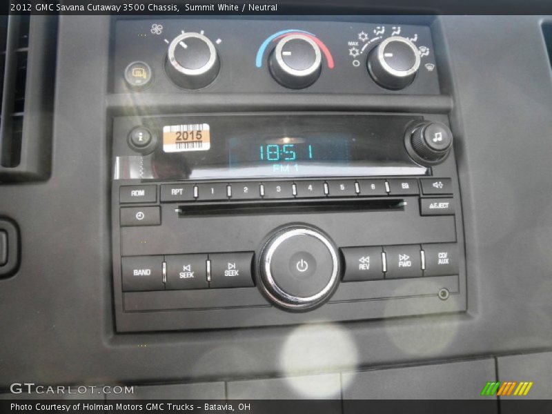 Controls of 2012 Savana Cutaway 3500 Chassis