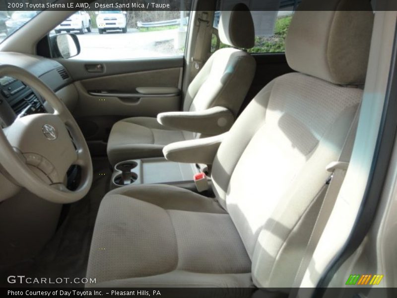 Desert Sand Mica / Taupe 2009 Toyota Sienna LE AWD