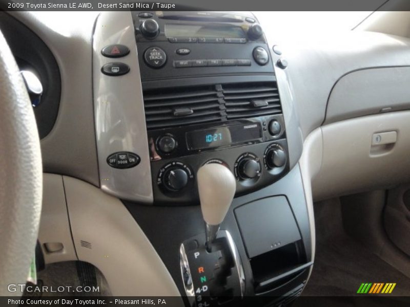 Desert Sand Mica / Taupe 2009 Toyota Sienna LE AWD