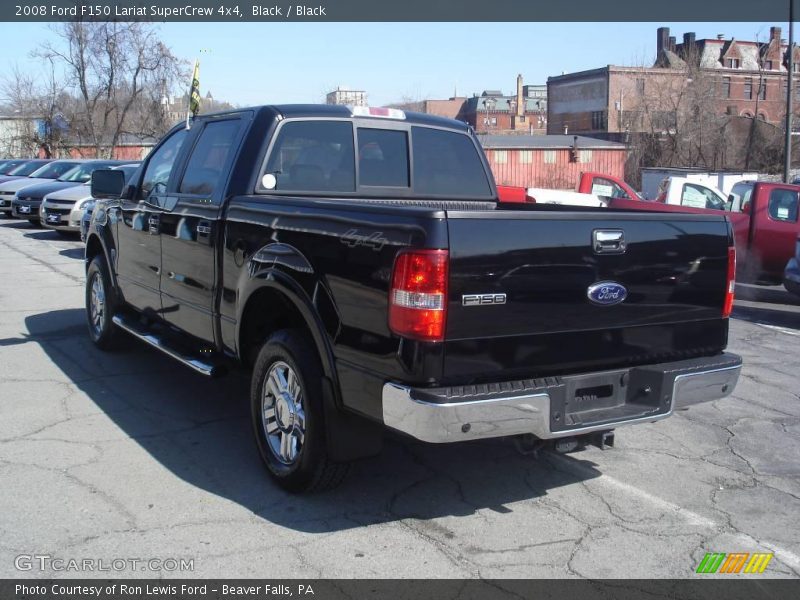 Black / Black 2008 Ford F150 Lariat SuperCrew 4x4