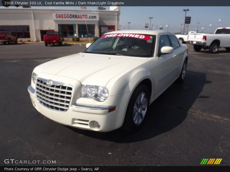 Cool Vanilla White / Dark Khaki/Light Graystone 2008 Chrysler 300 LX