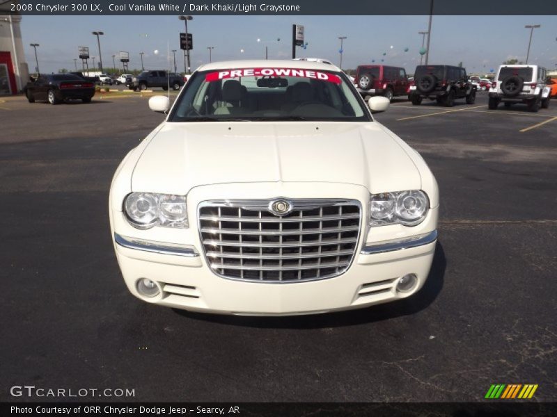 Cool Vanilla White / Dark Khaki/Light Graystone 2008 Chrysler 300 LX