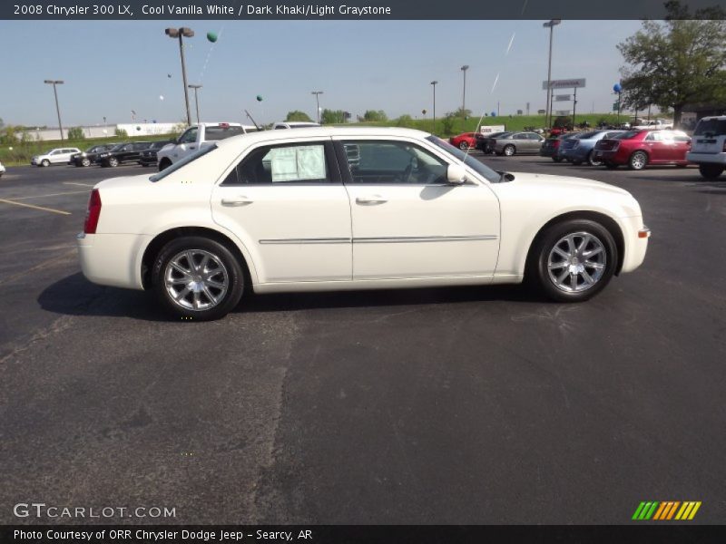 Cool Vanilla White / Dark Khaki/Light Graystone 2008 Chrysler 300 LX
