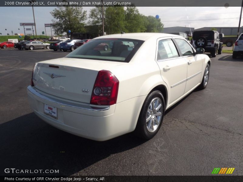 Cool Vanilla White / Dark Khaki/Light Graystone 2008 Chrysler 300 LX