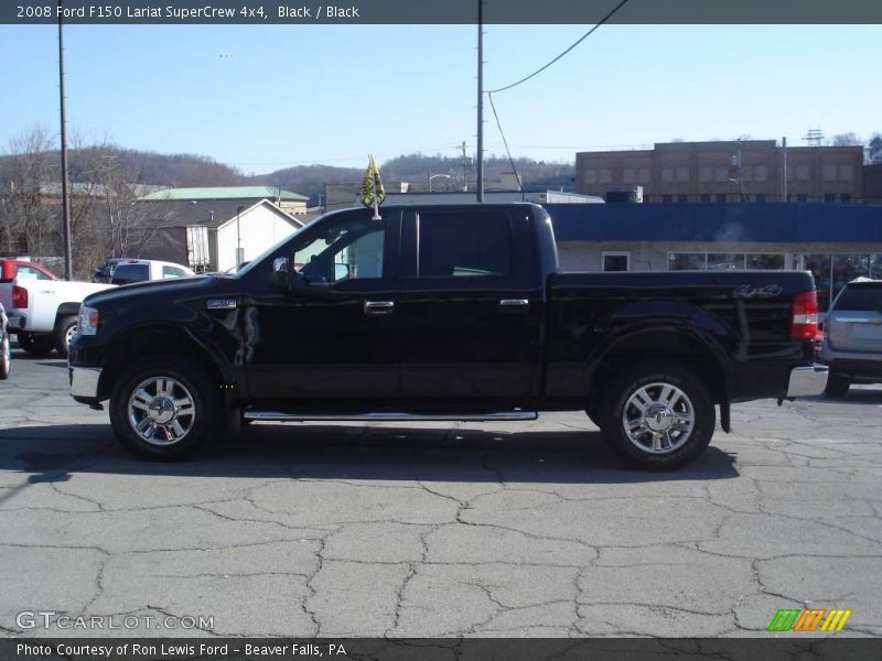 Black / Black 2008 Ford F150 Lariat SuperCrew 4x4