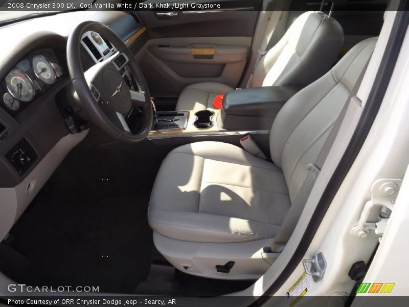 Cool Vanilla White / Dark Khaki/Light Graystone 2008 Chrysler 300 LX