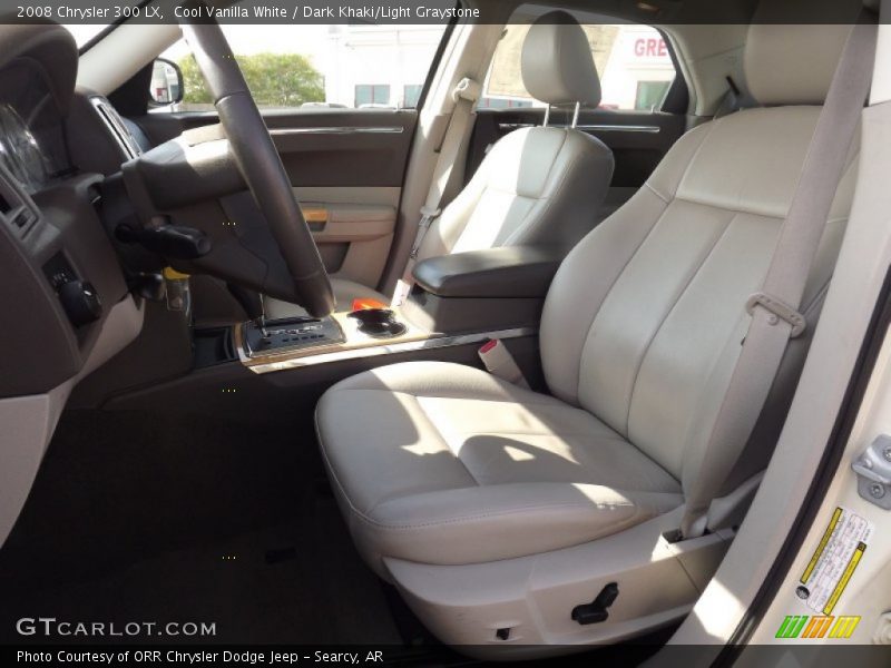 Cool Vanilla White / Dark Khaki/Light Graystone 2008 Chrysler 300 LX