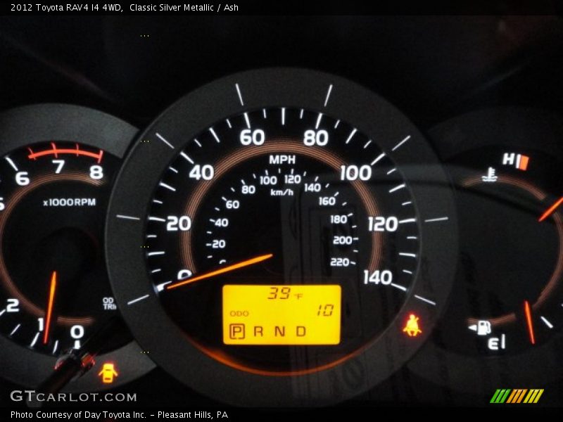  2012 RAV4 I4 4WD I4 4WD Gauges