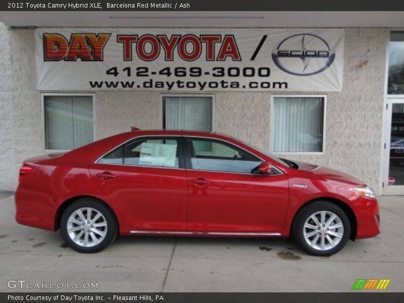 Barcelona Red Metallic / Ash 2012 Toyota Camry Hybrid XLE