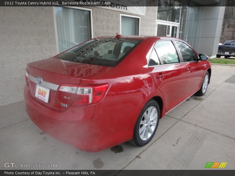 Barcelona Red Metallic / Ash 2012 Toyota Camry Hybrid XLE