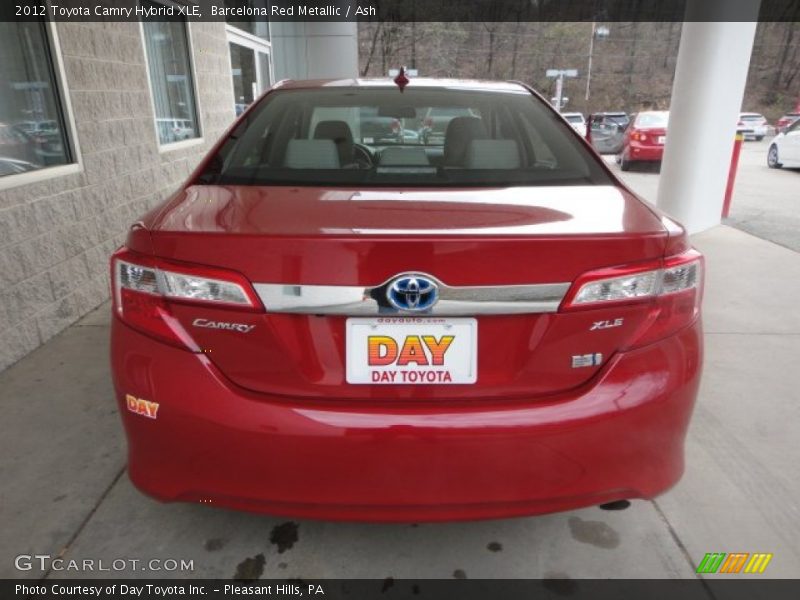 Barcelona Red Metallic / Ash 2012 Toyota Camry Hybrid XLE