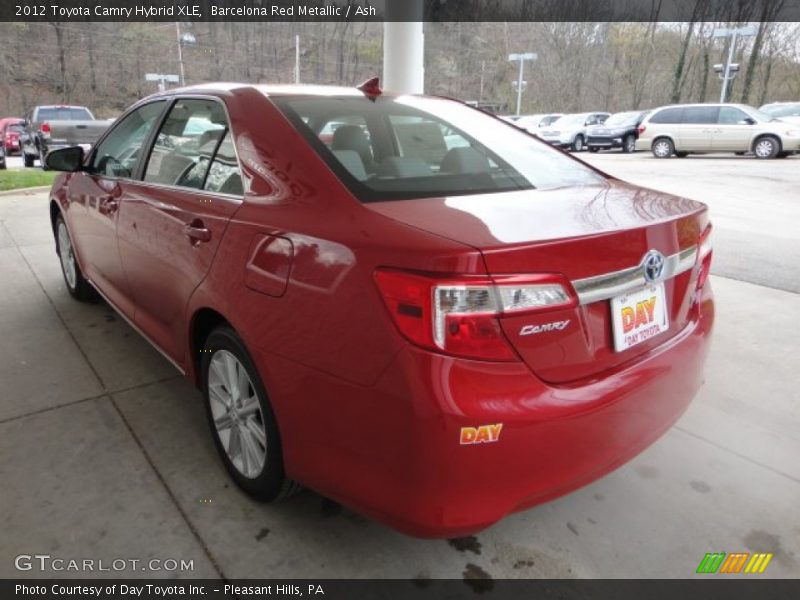 Barcelona Red Metallic / Ash 2012 Toyota Camry Hybrid XLE