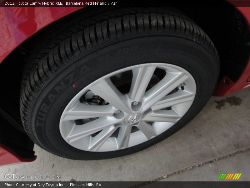 Barcelona Red Metallic / Ash 2012 Toyota Camry Hybrid XLE