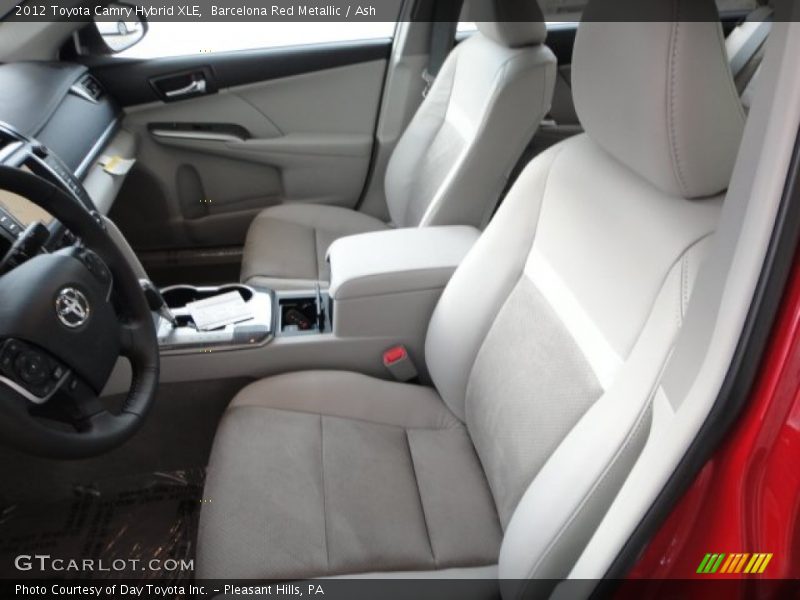 Barcelona Red Metallic / Ash 2012 Toyota Camry Hybrid XLE