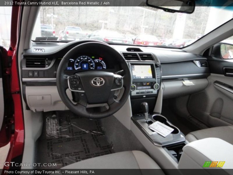 Barcelona Red Metallic / Ash 2012 Toyota Camry Hybrid XLE