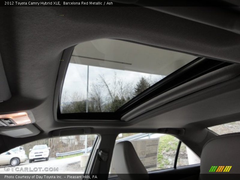 Barcelona Red Metallic / Ash 2012 Toyota Camry Hybrid XLE