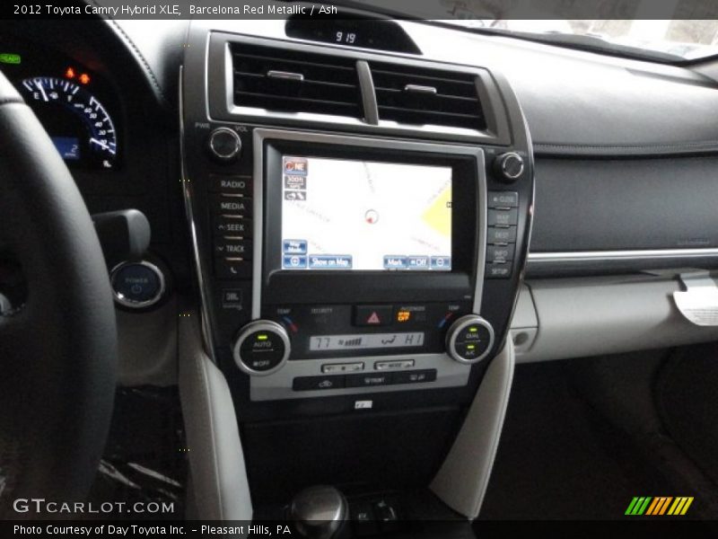 Barcelona Red Metallic / Ash 2012 Toyota Camry Hybrid XLE