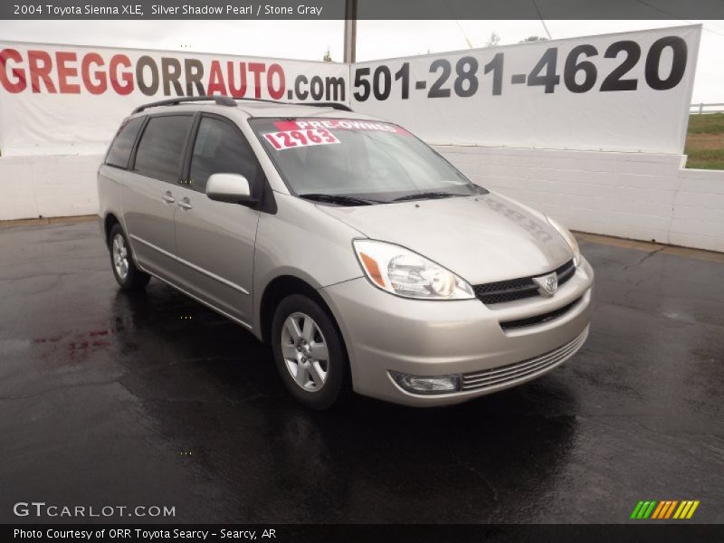 Silver Shadow Pearl / Stone Gray 2004 Toyota Sienna XLE