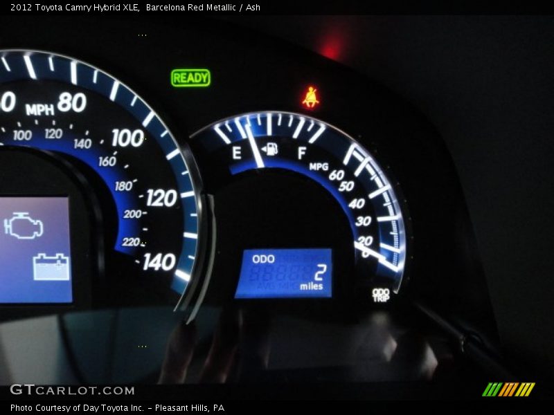 Barcelona Red Metallic / Ash 2012 Toyota Camry Hybrid XLE