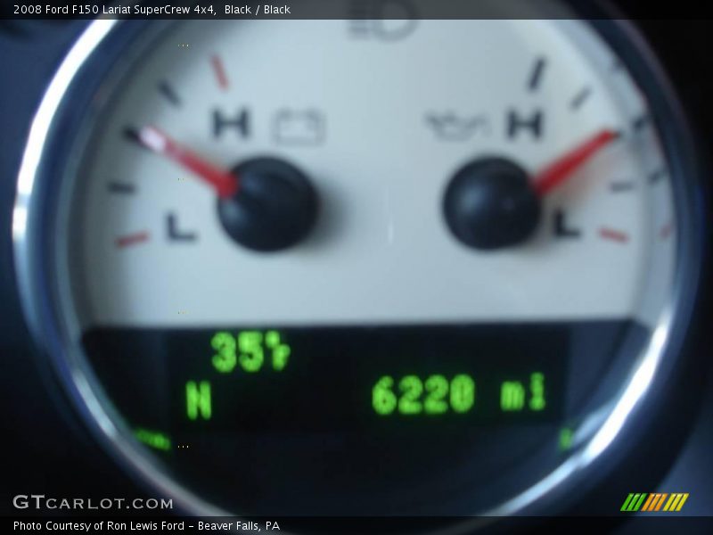 Black / Black 2008 Ford F150 Lariat SuperCrew 4x4